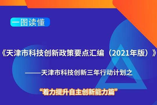 一图读懂：《天津市科技创新政策要点汇编(2021年版)-天津市科技创新三年行动计划之“着力提升自主创新能力篇”----天津滨航,财税记账,工商注册,园区办公